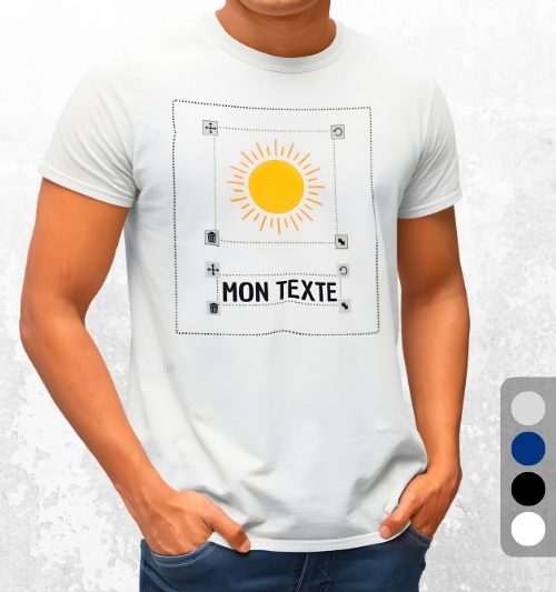 t-shirt homme bio personnalisable