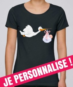 t shirt personnalisé femme naissance