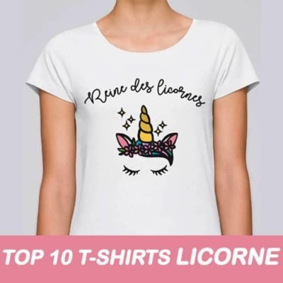 tee shirt licorne