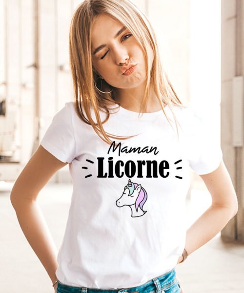 T-shirt mamounette Licorne