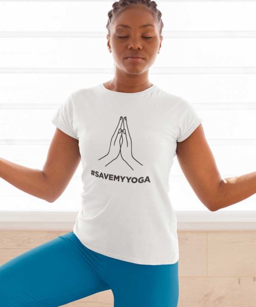 T-shirt save my yoga