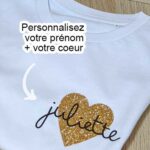 tshirt coeur à personnaliser