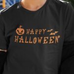 Tee-shirt-noir-Happy-Halloween