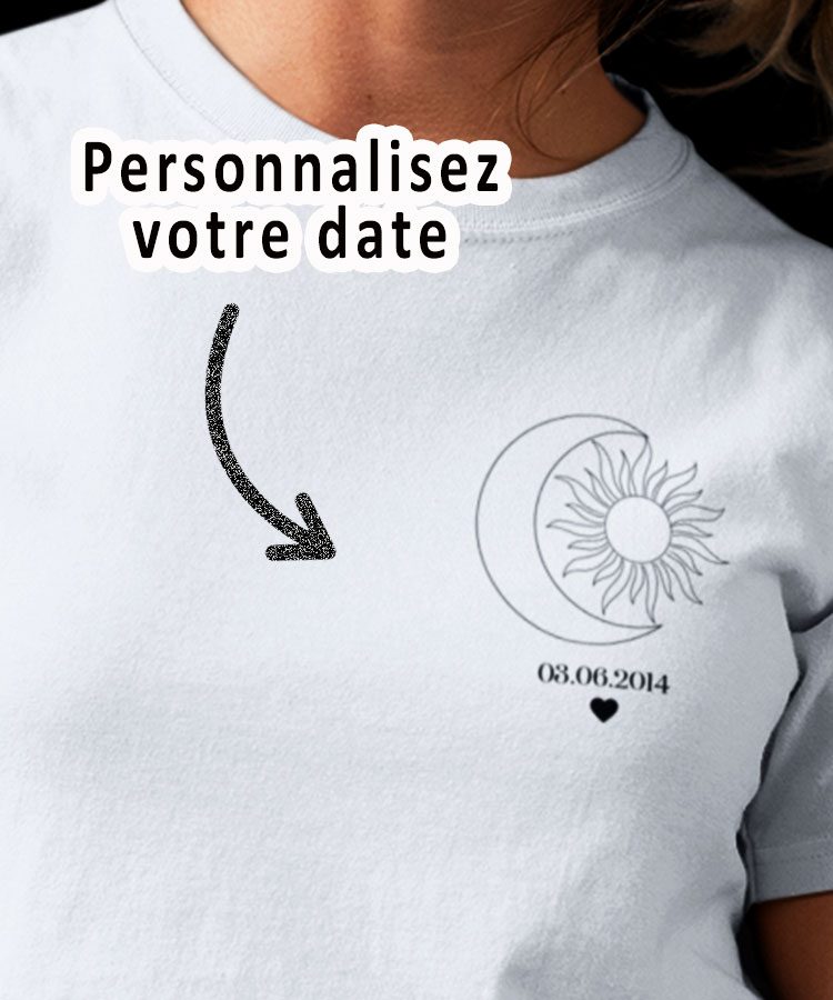 Tee-shirt - Astro personnalise - Pour femme 1|Tee-shirt - Astro personnalise - Pour femme 2