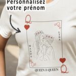 Tee-shirt - Queen and queen carte personnalise - Pour femme 1|Tee-shirt - Queen and queen carte personnalise - Pour femme 2