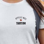 T-Shirt Blanc Appelez-moi Tantine Pour femme-1