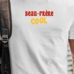 T-Shirt Blanc Beau-Frère cool disco Pour homme-1