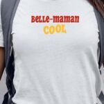 T-Shirt Blanc Belle-Maman cool disco Pour femme-1