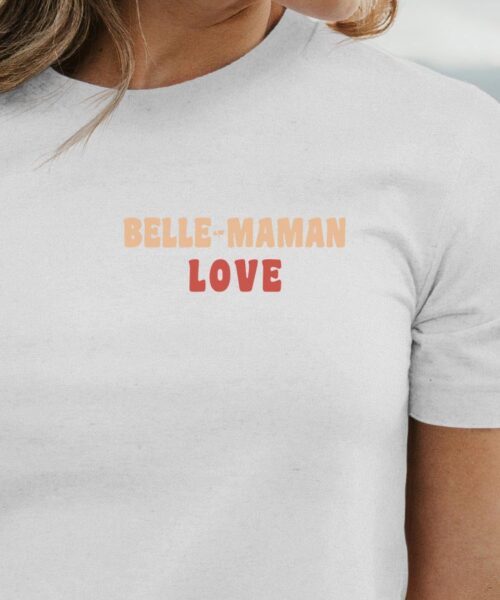 T-Shirt Blanc Belle-Maman love Pour femme-1