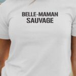 T-Shirt Blanc Belle-Maman sauvage Pour femme-1