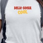 T-Shirt Blanc Belle-Soeur cool disco Pour femme-1