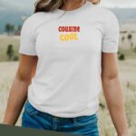 T-Shirt Blanc Cousine cool disco Pour femme-2
