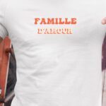 T-Shirt Blanc Famille d'amour Pour homme-1