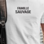 T-Shirt Blanc Famille sauvage Pour homme-1