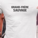 T-Shirt Blanc Grand-Frère sauvage Pour homme-1