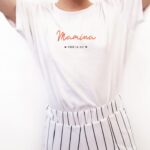 T-Shirt Blanc Mamina pour la vie Pour femme-2