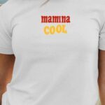T-Shirt Blanc Mamina cool disco Pour femme-1