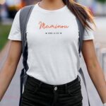 T-Shirt Blanc Maminou pour la vie Pour femme-2