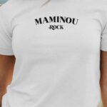 T-Shirt Blanc Maminou rock Pour femme-1