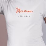 T-Shirt Blanc Mamou pour la vie Pour femme-1