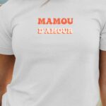 T-Shirt Blanc Mamou d'amour Pour femme-1