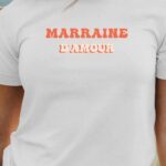 T-Shirt Blanc Marraine d'amour Pour femme-1