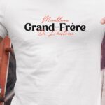 T-Shirt Blanc Meilleur Grand-Frère de l'histoire Pour homme-1