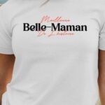 T-Shirt Blanc Meilleure Belle-Maman de l'histoire Pour femme-1