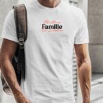 T-Shirt Blanc Meilleure Famille de l'histoire Pour homme-2