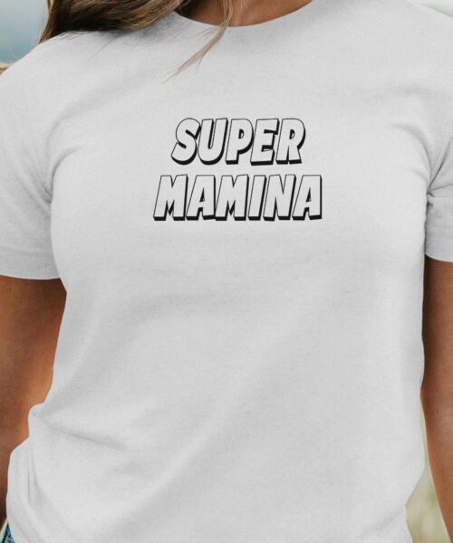 T-Shirt-Blanc-Super-Mamina-Pour-femme-2