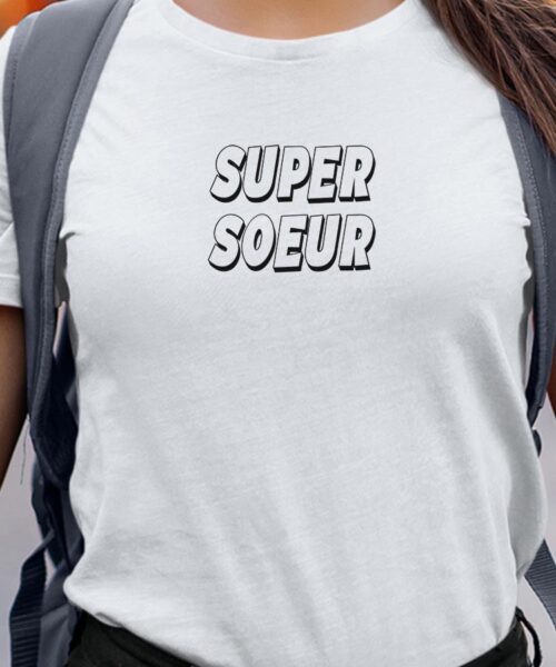 T-Shirt-Blanc-Super-Soeur-Pour-femme-2