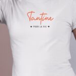 T-Shirt Blanc Tantine pour la vie Pour femme-1