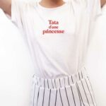 T-Shirt Blanc Tata d'une princesse Pour femme-2