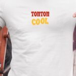 T-Shirt Blanc Tonton cool disco Pour homme-1