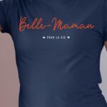 T-Shirt Bleu Marine Belle-Maman pour la vie Pour femme-1