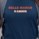 T-Shirt Bleu Marine Belle-Maman d'amour Pour femme-1