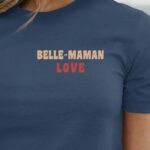 T-Shirt Bleu Marine Belle-Maman love Pour femme-1