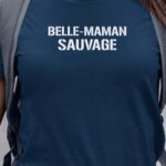 T-Shirt Bleu Marine Belle-Maman sauvage Pour femme-1