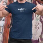 T-Shirt Bleu Marine Daddy rock Pour homme-2