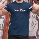 T-Shirt Bleu Marine Meilleur Beau-Papa de l'histoire Pour homme-2