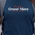 T-Shirt Bleu Marine Meilleure Grand-Mère de l'histoire Pour femme-1