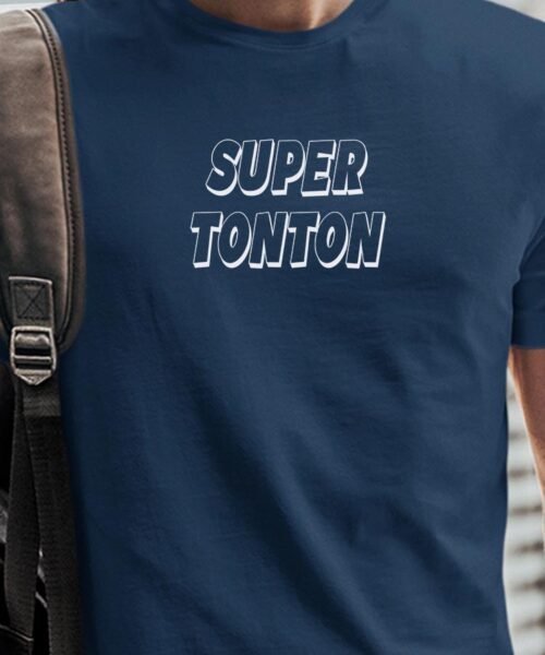 T-Shirt-Bleu-Marine-Super-Tonton-Pour-homme-2