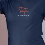 T-Shirt Bleu Marine Tata pour la vie Pour femme-1