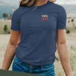 T-Shirt Bleu Marine Tata love Pour femme-2