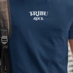 T-Shirt Bleu Marine Tribu rock Pour homme-1