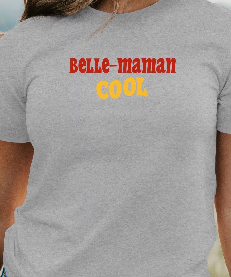 T-Shirt Gris Belle-Maman cool disco Pour femme-1