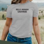 T-Shirt Gris Belle-Maman sauvage Pour femme-2