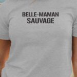 T-Shirt Gris Belle-Maman sauvage Pour femme-1
