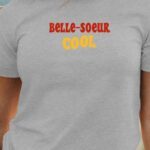 T-Shirt Gris Belle-Soeur cool disco Pour femme-1