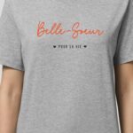 T-Shirt Gris Belle-Soeur pour la vie Pour femme-1